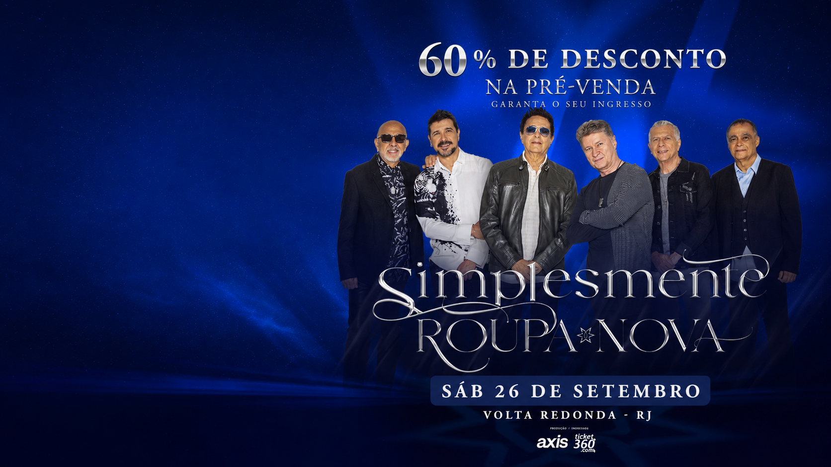 Pré-venda SIMPLESMENTE ROUPA NOVA 60% DE DESCONTO NA PRÉ-VENDA — 26 SET, VOLTA REDONDA - RJ